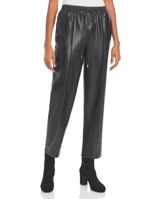 Jonathan Simkhai - Tay Vegan Leather Cropped Jogger Pants