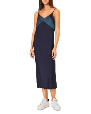 Ba&sh Crew Color Blocked Midi Dress | Bloomingdale's