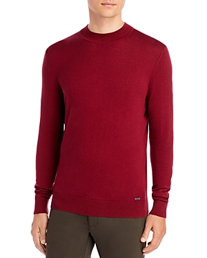 Hugo San Roomie Lightweight Sweater In Dark Red