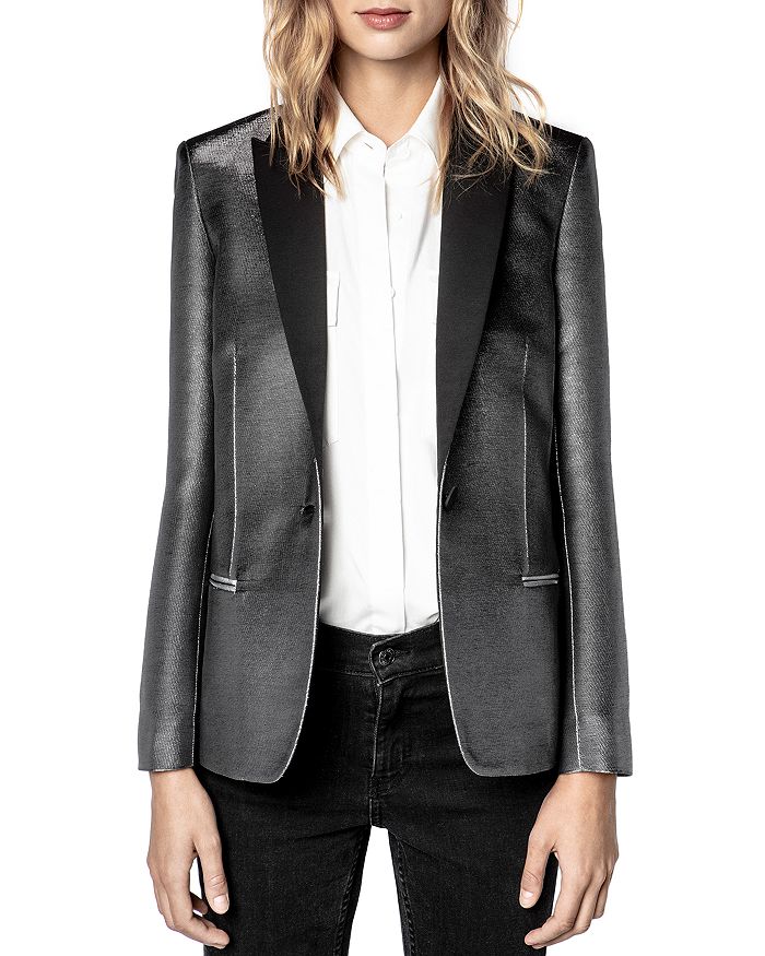 Zadig & Voltaire Vedy Silver Jacket | Bloomingdale's
