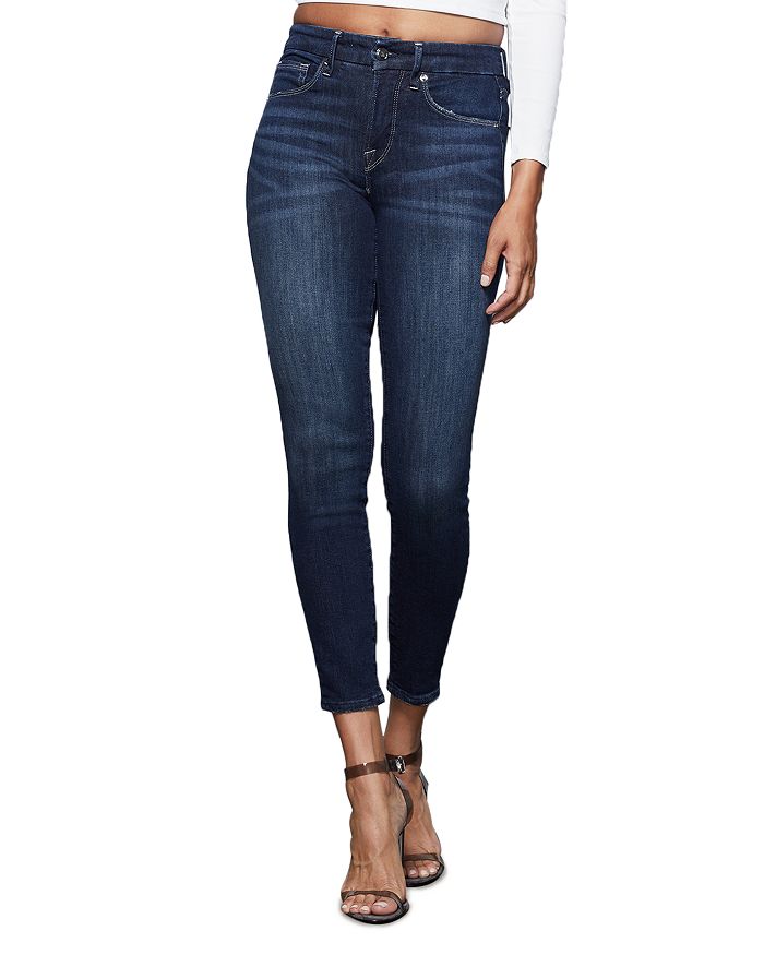 Good American Good Legs Skinny Cropped Jeans in Blue260 | Bloomingdale's