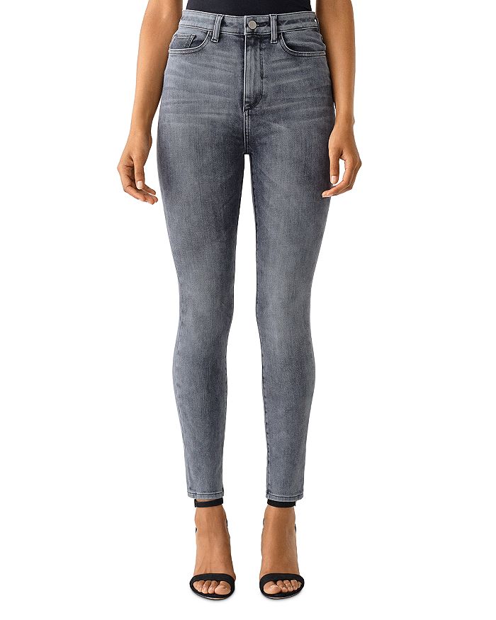 DL1961 Farrow High Rise Instasculpt Ankle Skinny Jeans in Greystone ...