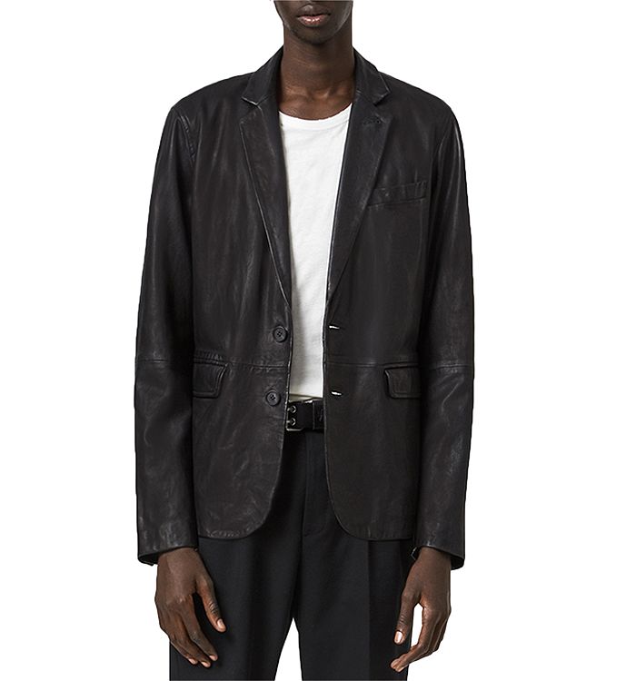 Barton discount leather blazer