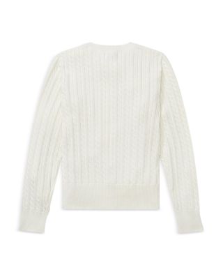Girls' Cable-Knit Cardigan - Big Kid