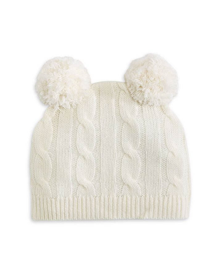 Bloomie S Unisex Cable Knit Cashmere Pom Pom Hat Baby Bloomingdale S