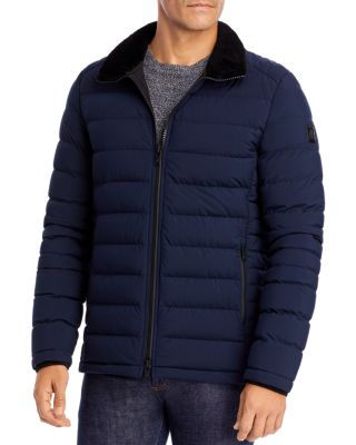 corduroy hooded puffer jacket calvin klein