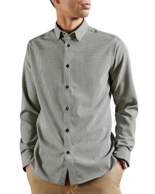 ted baker ls textured shirt