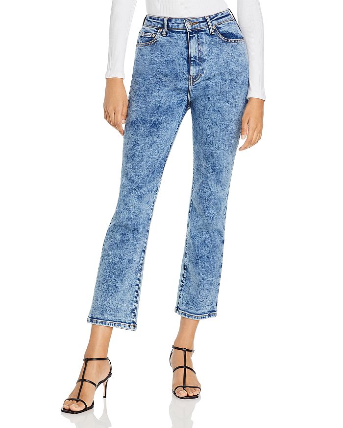 Jonathan Simkhai - River High Rise Straight Leg Jeans in Light Laurel