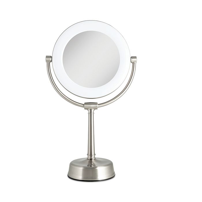 Zadro Lexington Customizable Sunlight Led Lighted Vanity Mirror, 10x/1x Magnification In Silver