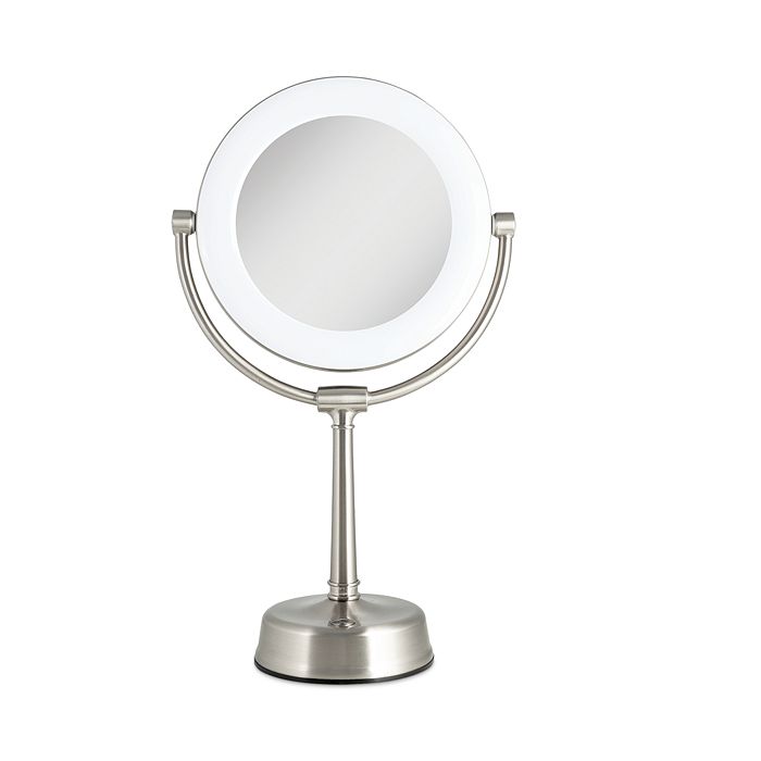 Shop Zadro Lexington Customizable Sunlight Led Lighted Vanity Mirror, 10x/1x Magnification In Silver