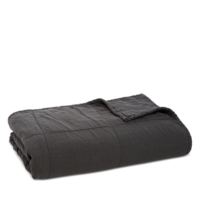 Society Limonta Rem Linen Quilt, King In Mastice