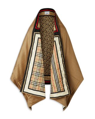 burberry reversible wool cape