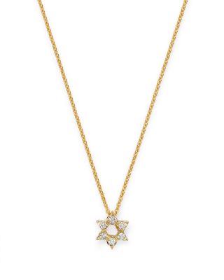 Roberto Coin - 18K Yellow Gold Diamond Star of David Pendant Necklace, 16-18"