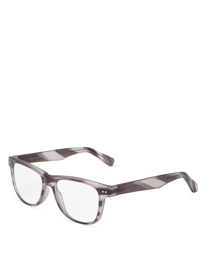 Shop Look Optic Sullivan Square Blue Light Glasses, 52mm In Gray Camo/clear