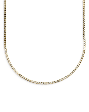 Moon & Meadow Diamond Tennis Necklace in 14K Yellow Gold, 3.96 ct. t.w. - 100% Exclusive