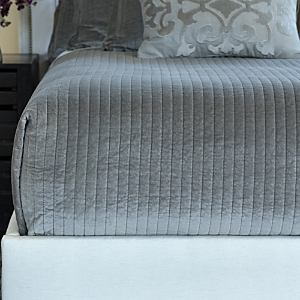 Shop Lili Alessandra Aria Quilted Coverlet, Queen In Light Gray