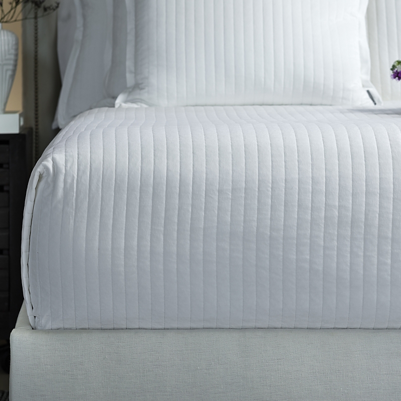 Lili Alessandra Aria Quilted Standard Pillow In White