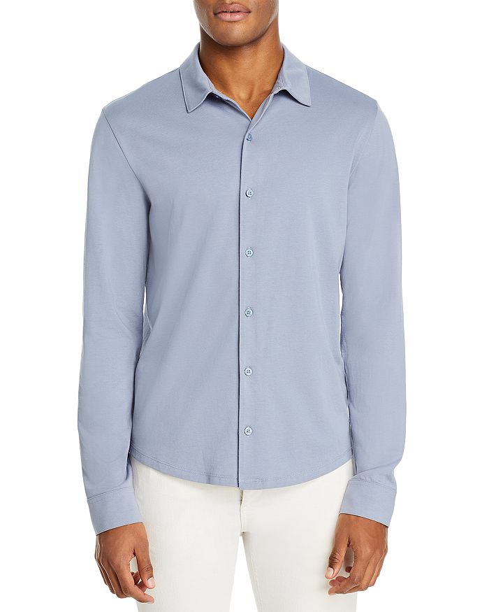 Vince Slim Fit Pima Shirt In Cruise