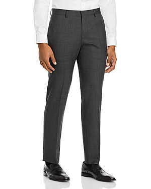 Boss Genius Micro Check Slim Fit Suit Pants