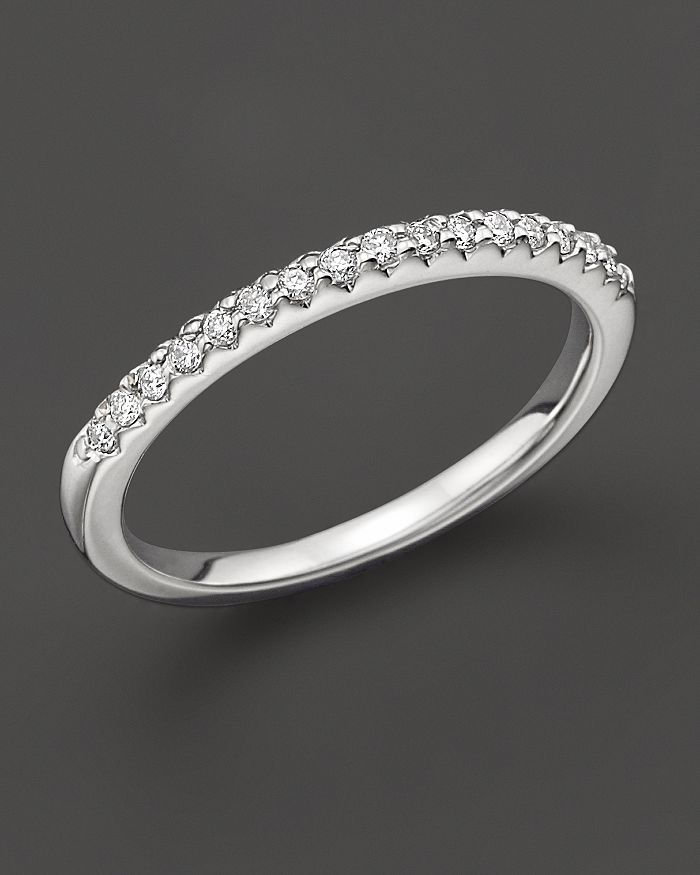 Bloomingdale's Diamond Micro-Pave Ring in 14 Kt. White Gold, 0.15 ct. t ...