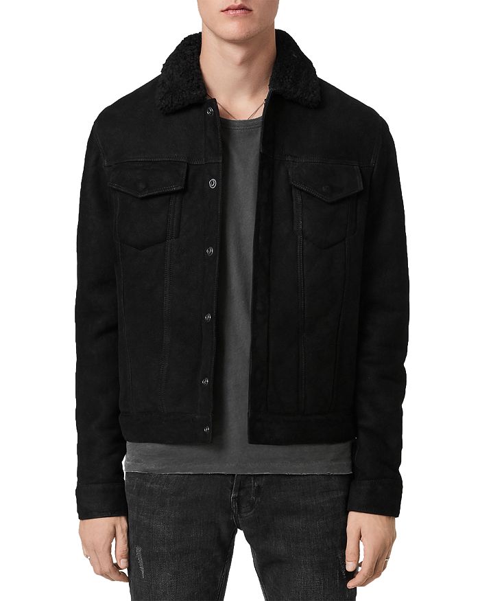 ALLSAINTS Coley Shearling Trucker Jacket Bloomingdale s