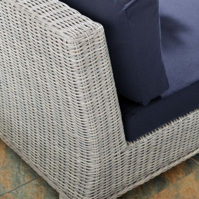 Conway Sunbrella&reg; Outdoor Patio Wicker Rattan Armless Chair