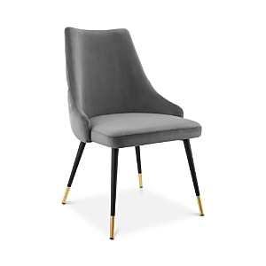 Modway Adorn Tufted Performance Velvet Dining Side Chair In Gray