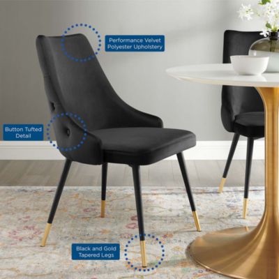  Adorn Tufted Performance Velvet Dining Side Chair
