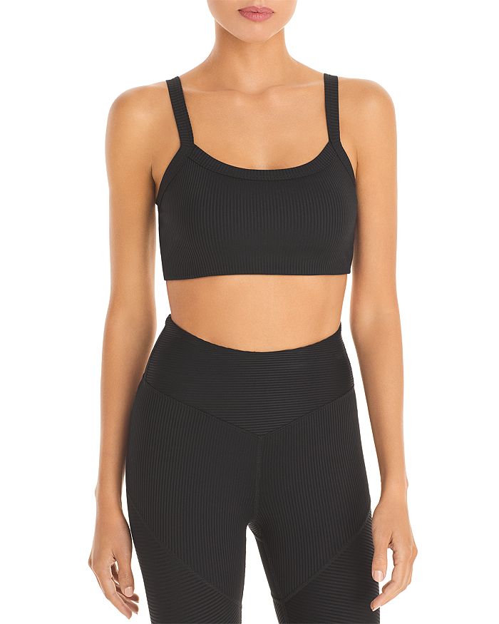 Year Of Ours Ribbed Stretch-jersey Sports Bra In Black
