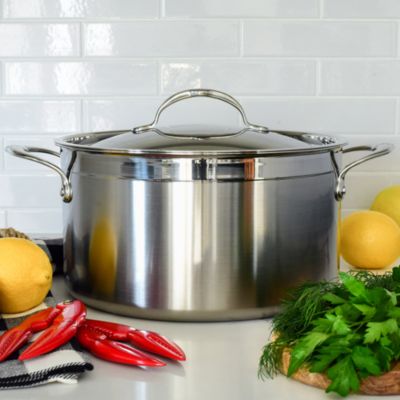 Hestan Probond Forged Stainless Steel Stock Pot with Lid, 8-Quart on Food52