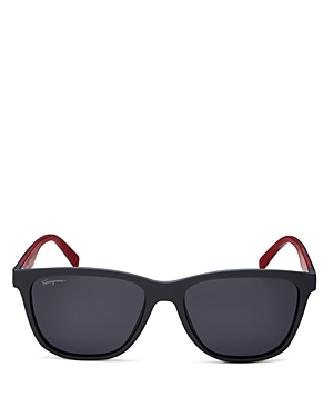 Ferragamo 57mm Rectangular Sunglasses In Gray