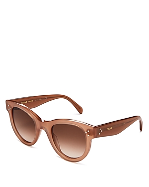 Shop Celine Square Sunglasses, 48mm In Brown/brown Gradient