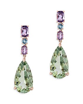 Bloomingdale's - Multi Gemstone Drop Earrings in 14K Rose Gold - 100& Exclusive