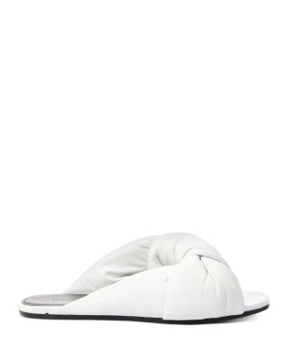 white mule sandals