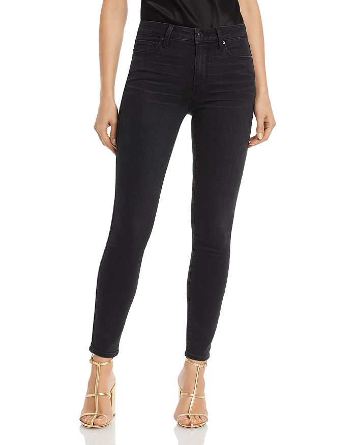 PAIGE Hoxton Ankle Jeans in Black Willow | Bloomingdale's