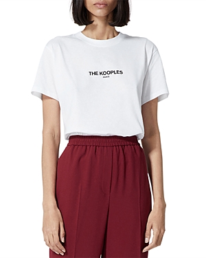 The Kooples Logo T Shirt In White