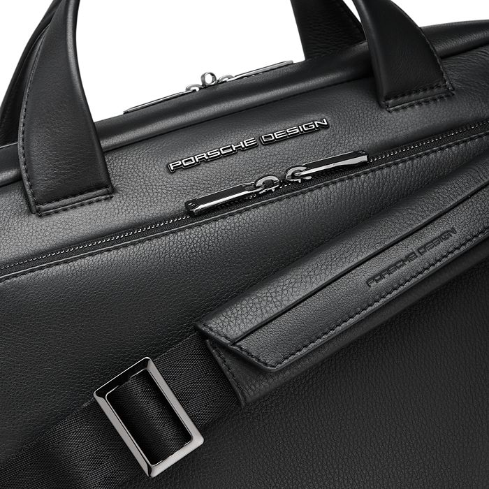 Shop Porsche Design Roadster Leather Briefcase S In Black