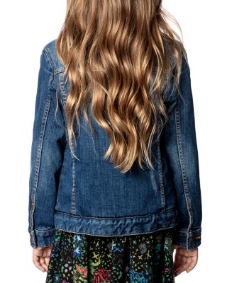 Girls' Alex Cotton Blend Trucker  Jacket - Little Kid, Big Kid