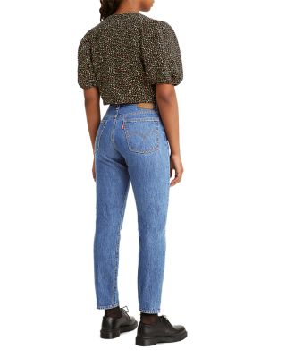 levi's black high waisted jeans
