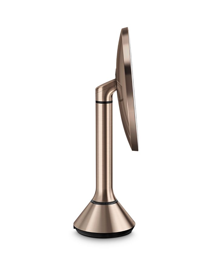 Shop Simplehuman 8 Sensor Mirror With Touch-control Brightness In Rose Gold