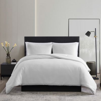 Waffle Pique Duvet Cover Set, Queen