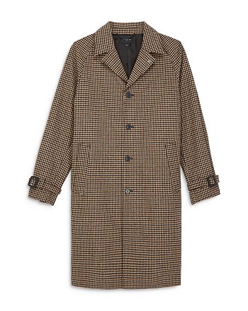 The Kooples Tweed Houndstooth Overcoat | Bloomingdale's