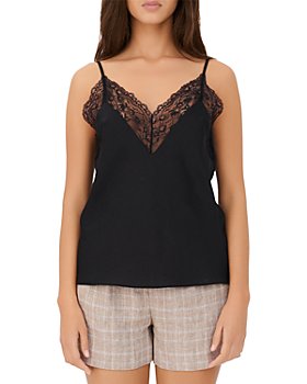 Details about   Change of Scandinavia White/Black Pinstripe Lace Edged Camisole 