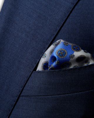 Four Medallion Silk Pocket Square
