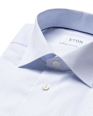 Micro Print Contemporary Fit Dress Shirt