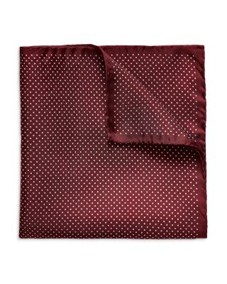 Polka Dot Silk Pocket Square