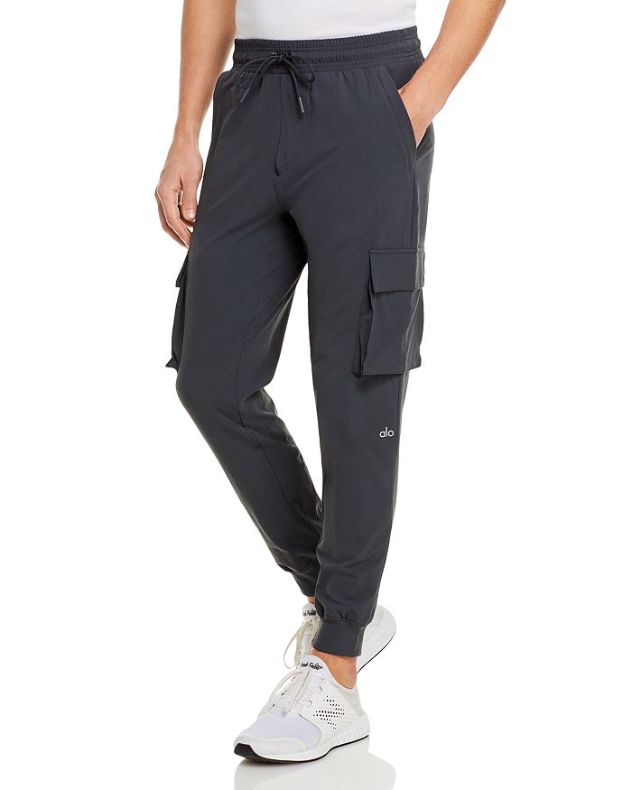 Shay Mitchell Wore Black Cargo Pants from Alo Yoga