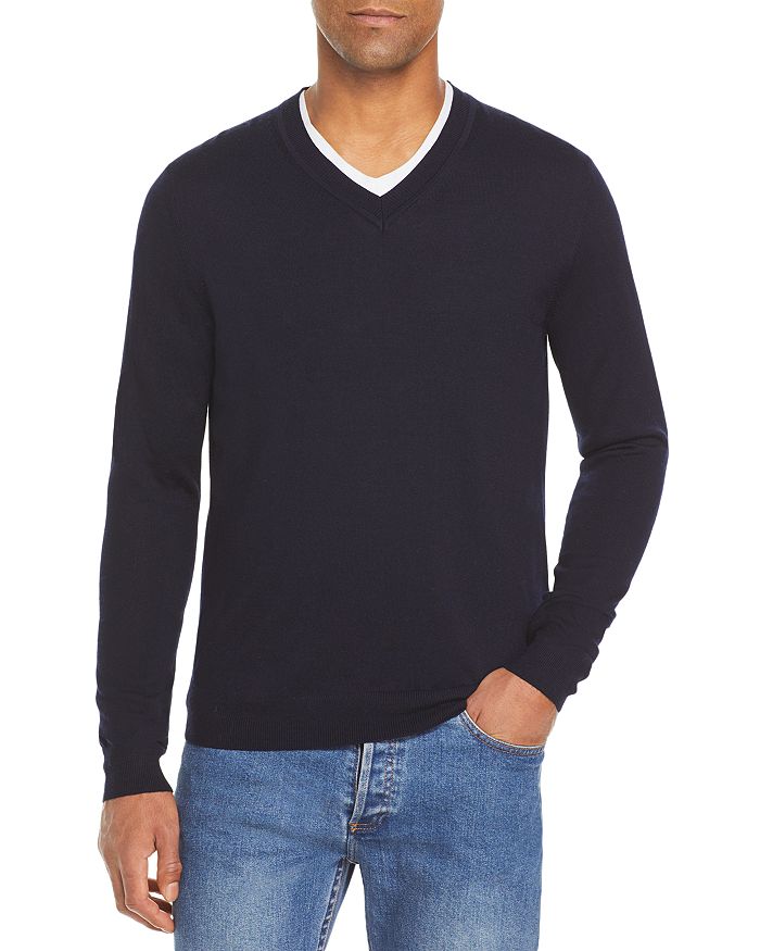 The Men's Store at Bloomingdale's - V-Neck Merino Sweater - 100% Exclusive