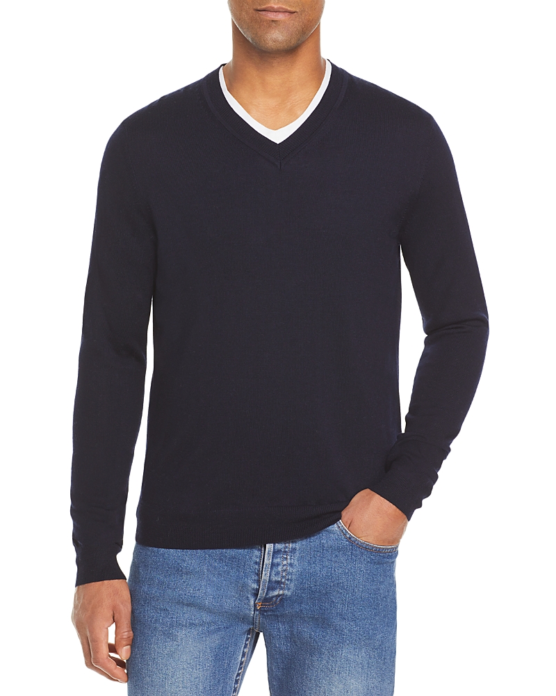 The Men's Store at Bloomingdale's V-Neck Merino Wool Sweater - Exclusive