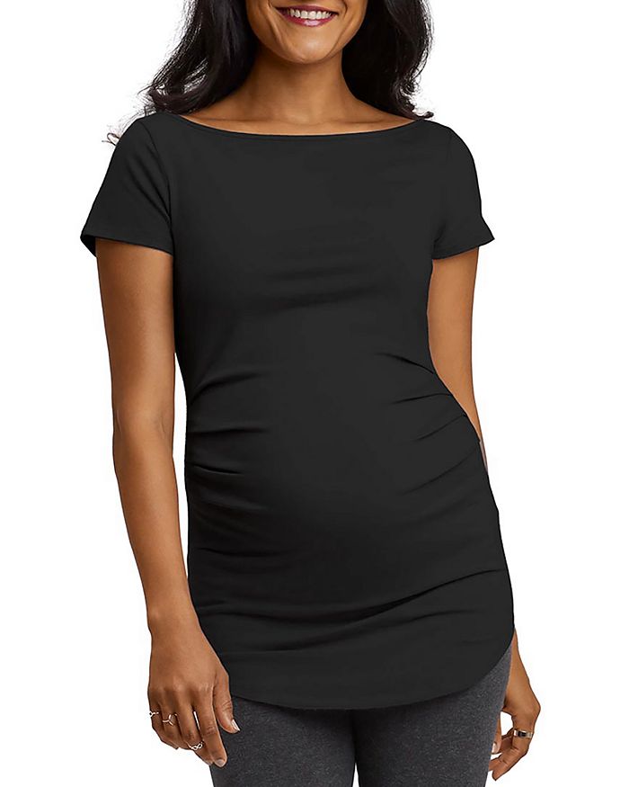STOWAWAY COLLECTION BALLET MATERNITY TUNIC,2015BLACK